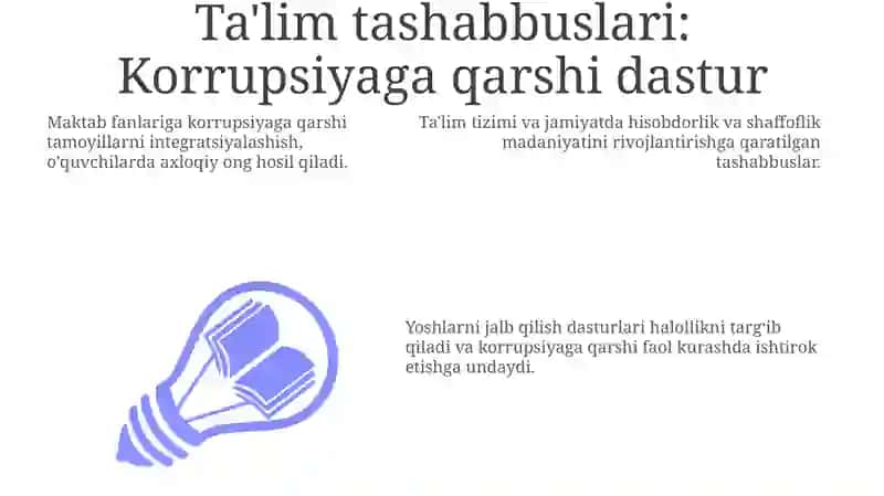 Korrupsiyaga qarshi dastur 3