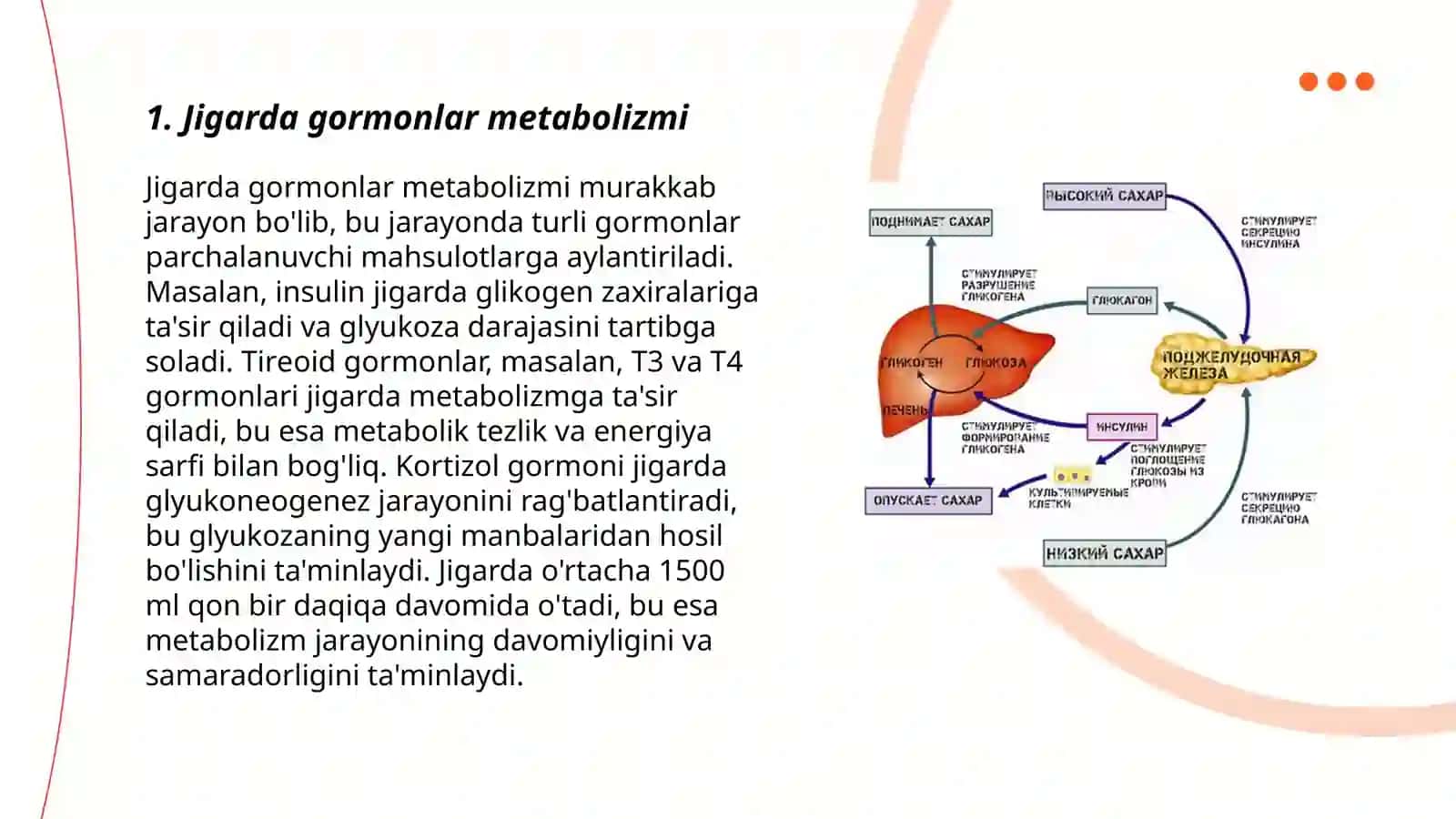 Jigarda gormonlarni zararsizlantirilishi, klinik ahamiyati 3