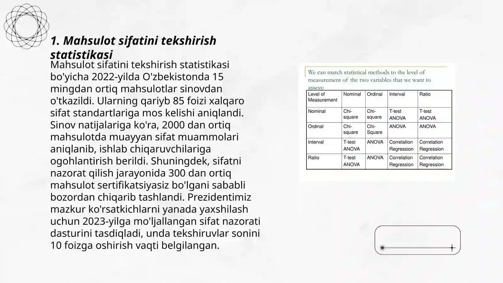 Statistik tekshirish usullari 3