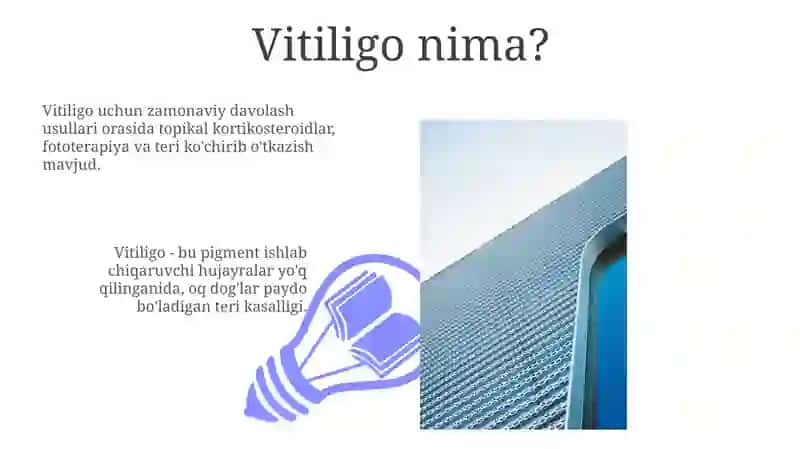Vitiligoning zamonaviy davolash usullari 3
