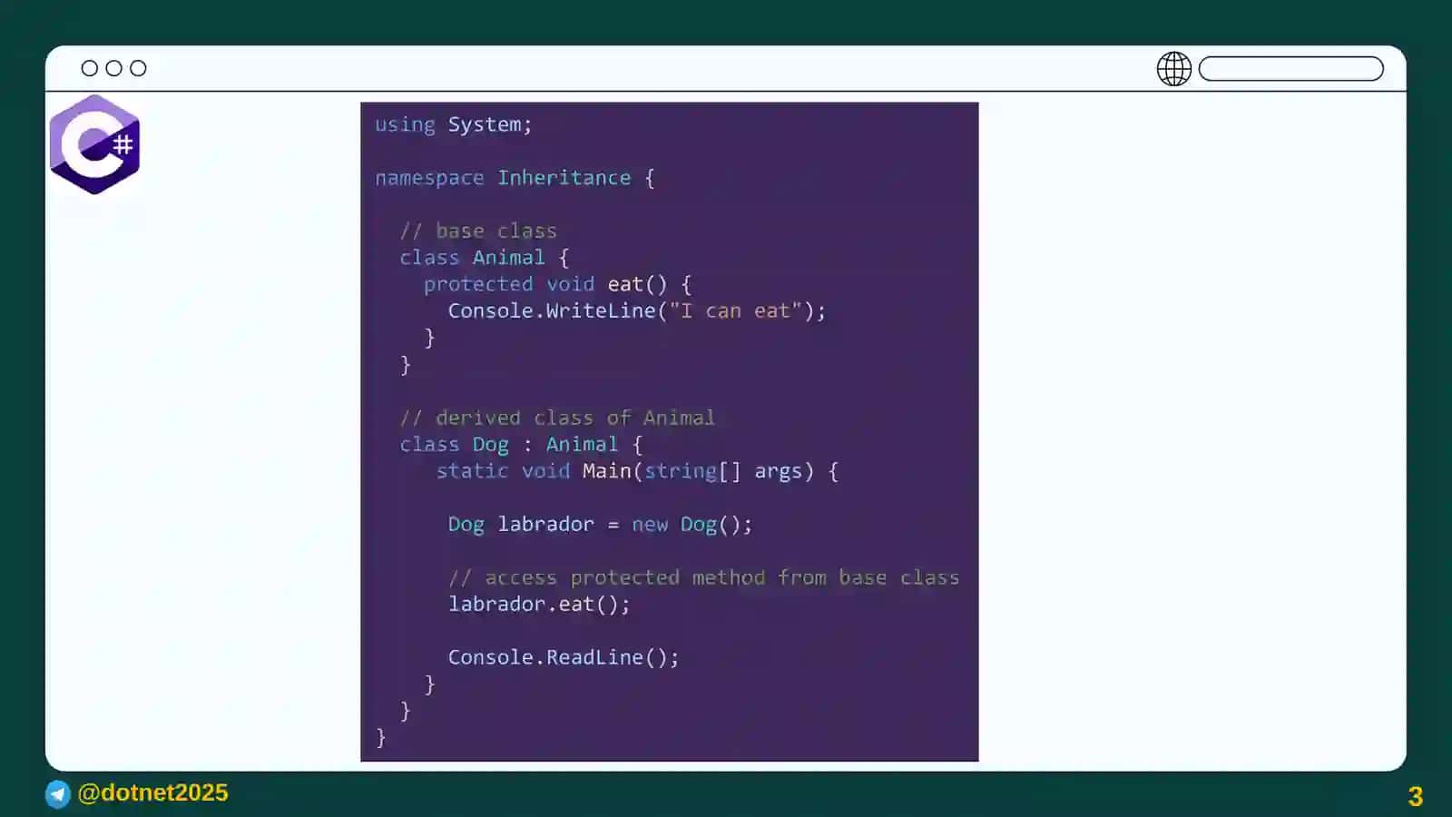 The parameters and returns of the method, overloading 3