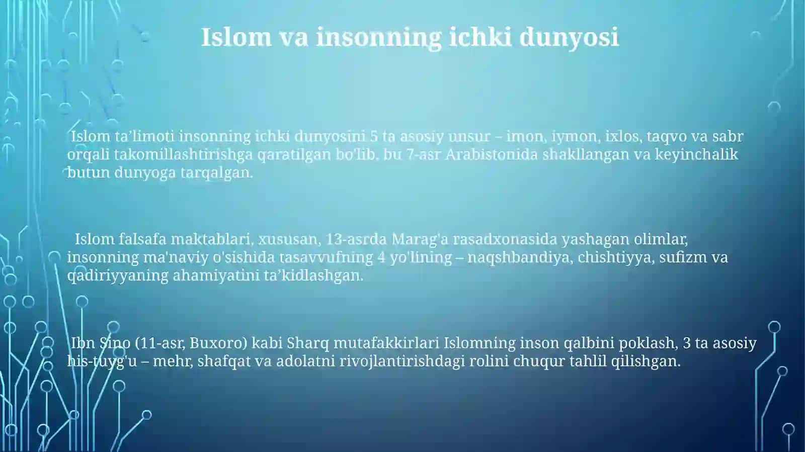 Islom Axloqiy Qadriyatlari va Insonning Ma'naviy Takomillashuvi 3