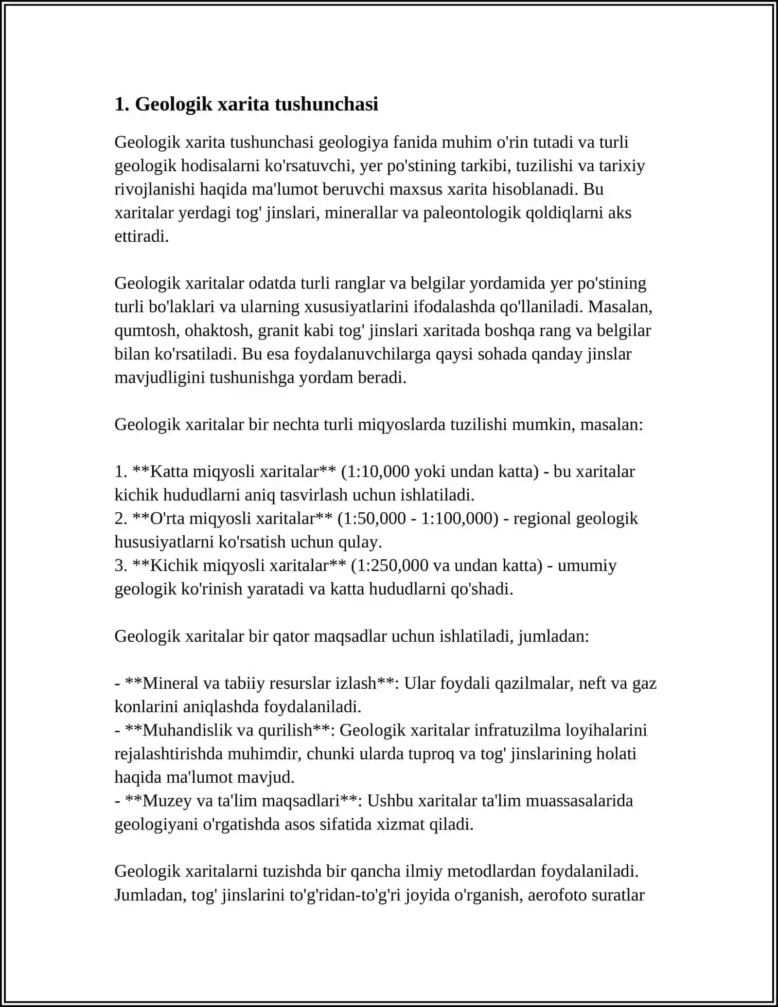Geologik xarita tushunchasi 3