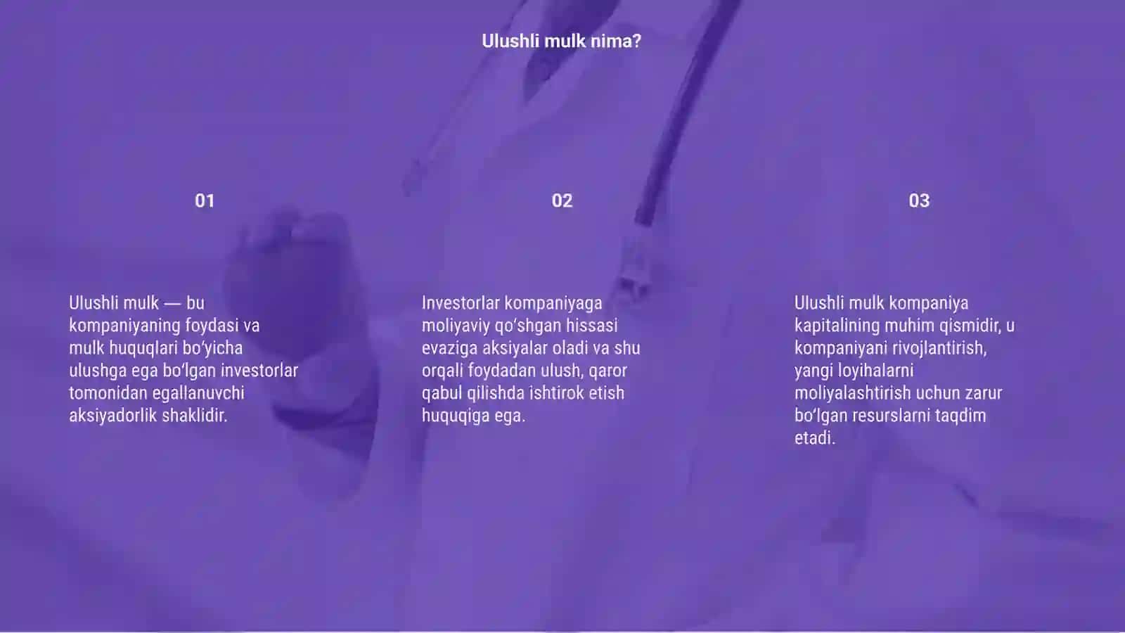 Ulushli mulk va ulushli kapital 3