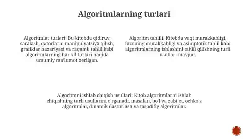 Algoritmlar Tahlili Va Algoritmlarni IshlabChiqishMetodlari 3