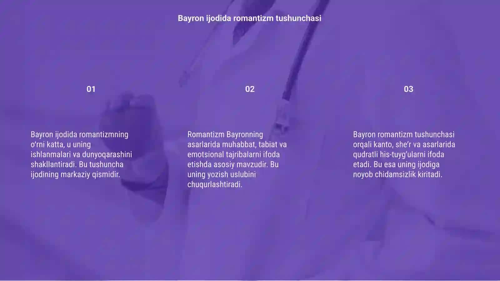 Bayron ijodida romantizmning oʻrni 3