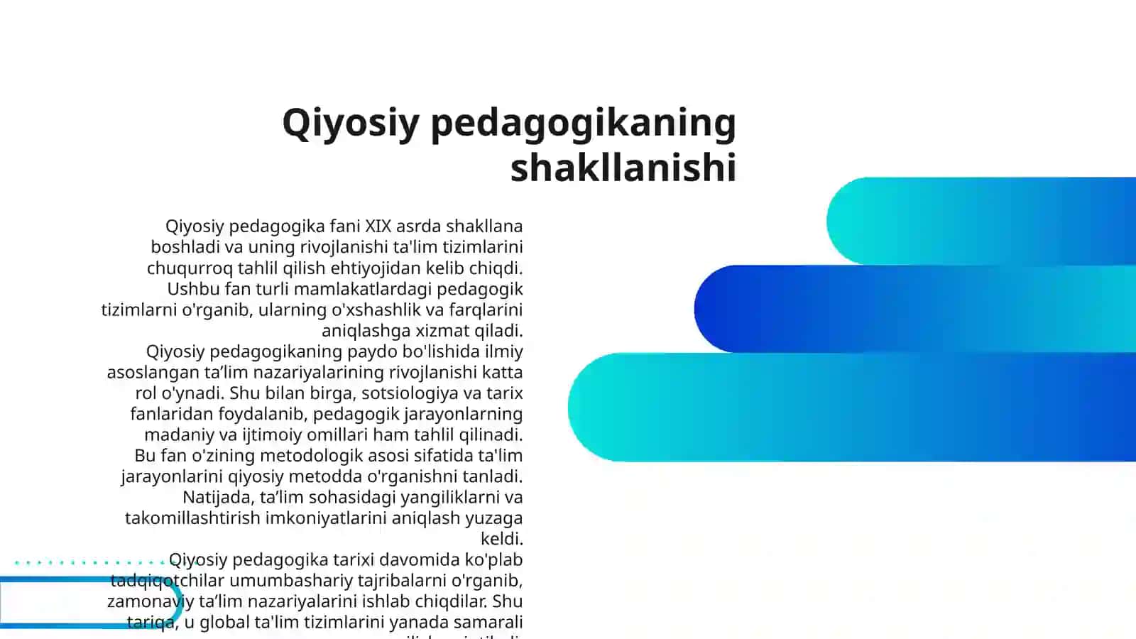 QIYOSIY PEDAGOGIKA FANI TARAQQIYOTNING DAVRIY XUSUSIYATLARI: MAZMUNI, VAZIFALAR 3