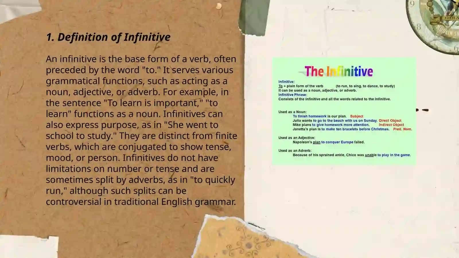 Infinitive 3