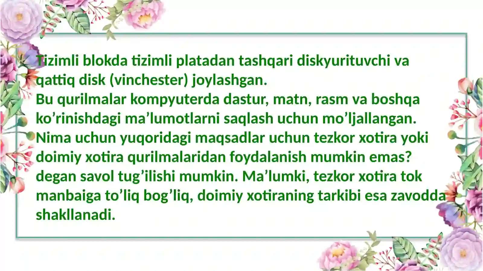 Tizimli  blok  qismlari  bilan  tanishish 3
