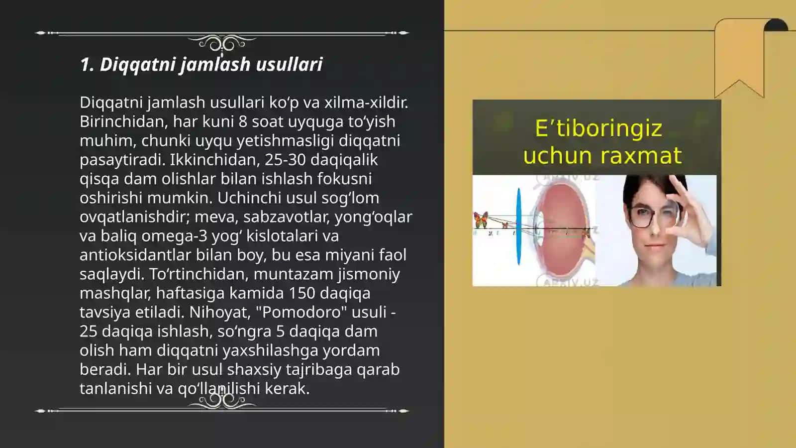 Diqqat va sezgi 3