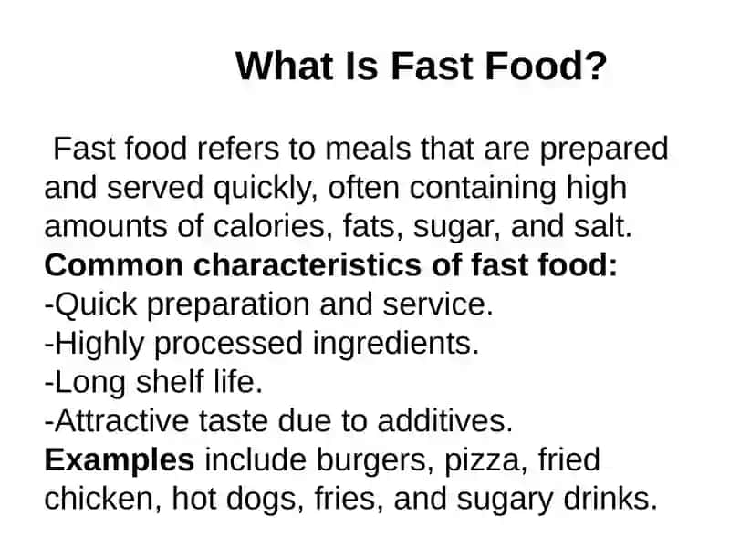 The impact of fast food on health 3