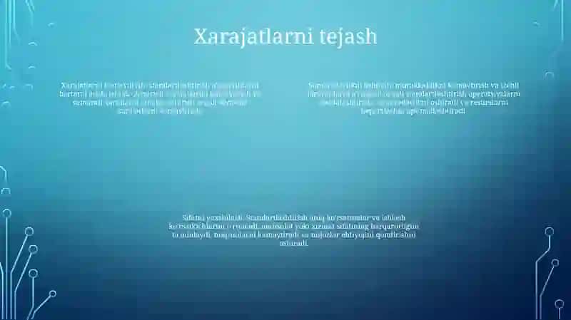Standartlashtirishning Iqtisodiy Samaradorligi 3