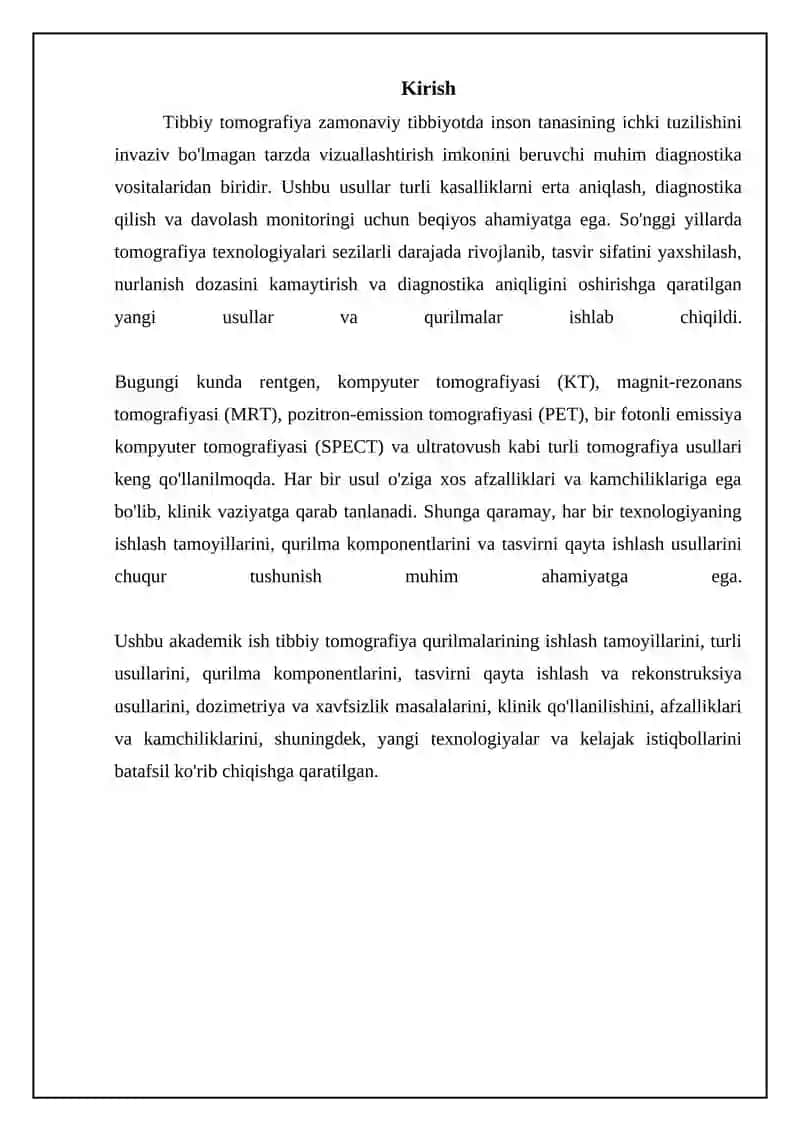 Tibbiy Tomografiya Apparatlarining Ishlash Priplari 3