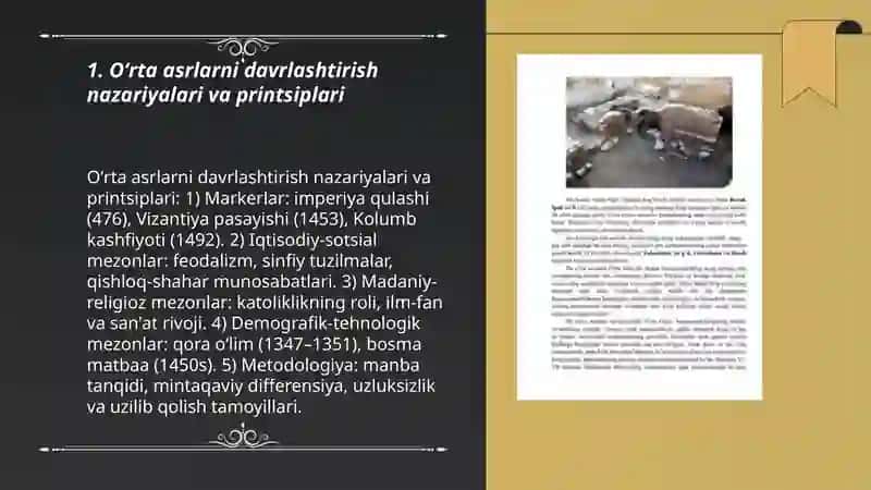 Oʻrta asrlar tarixini davrlashtirish oʻrta asrlar manbalari 3