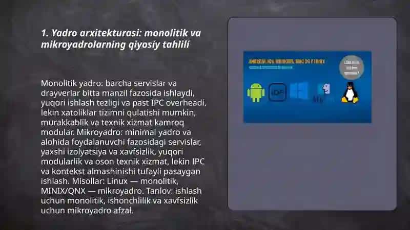 Zamonaviy operatsion tizimlarning qiyosiy tahlili 3