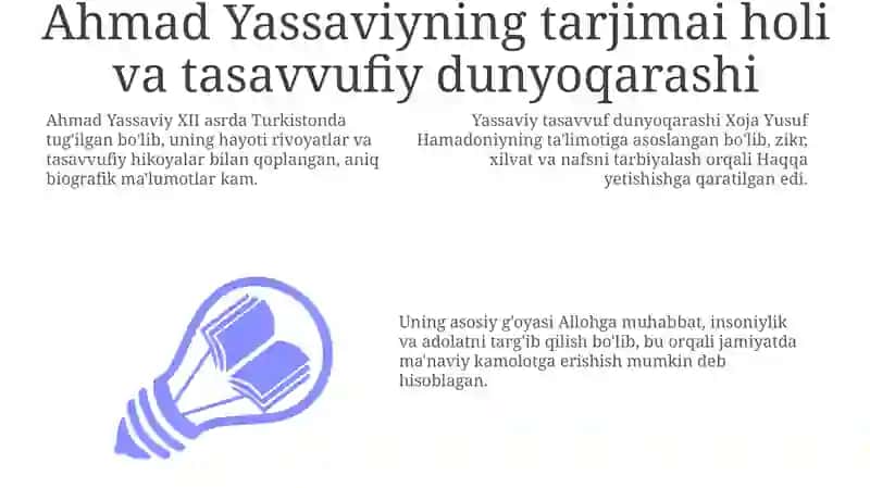Ahmad Yassaviyning pedagogik gʻoyalari 3