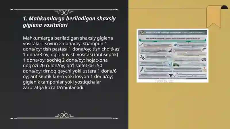 Mahkumlarga beriladigan shaxsiy gigiena vositalari 3