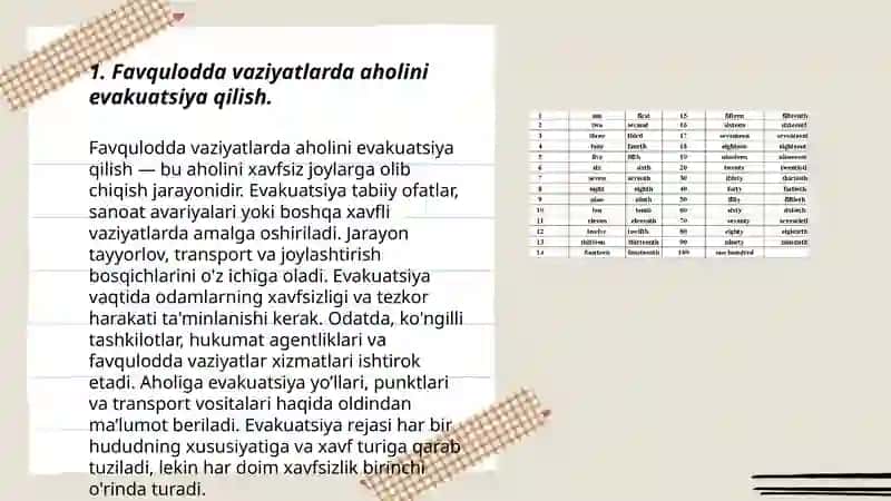 Favqulodda vaziyatlarda aholini evakuatsiya qilish 3