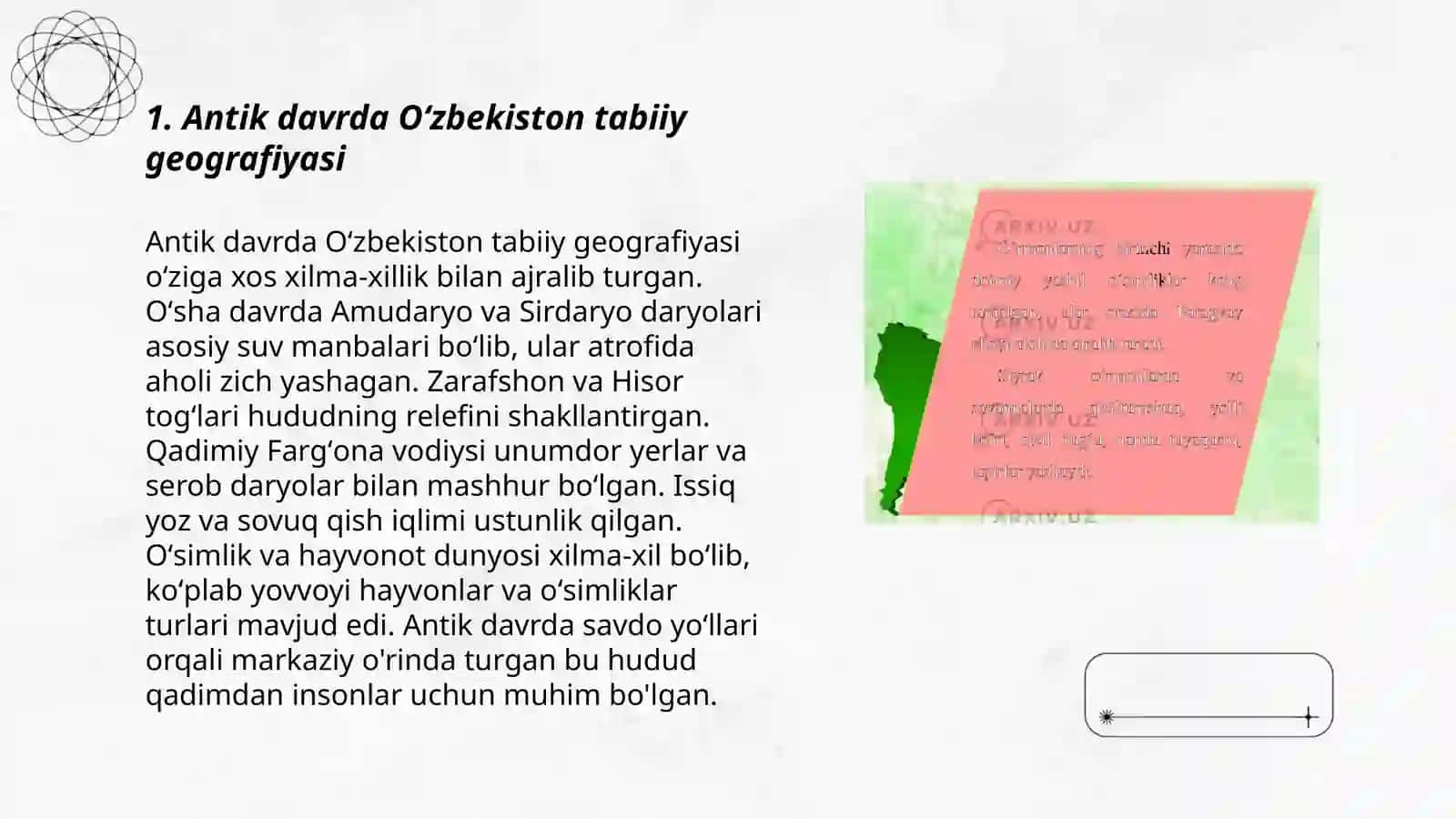 Oʻzbekistonning tabiiy geografik oʻrganish tarixi bosqichlari 3