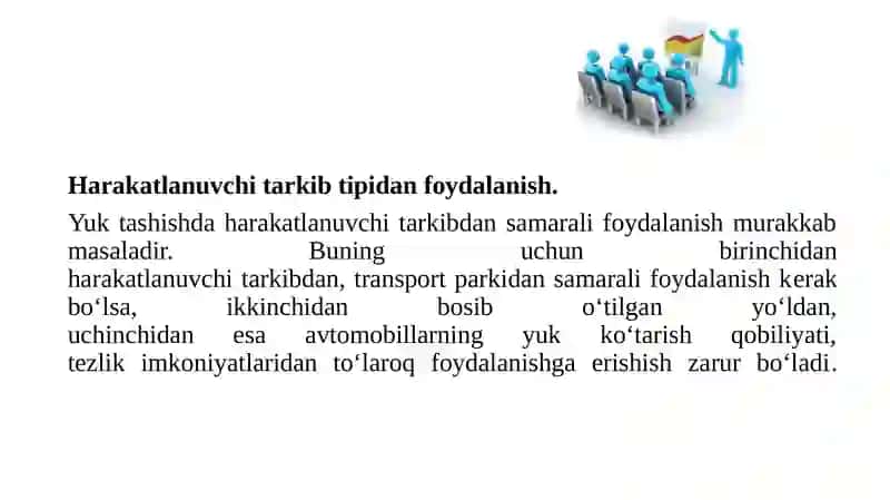 Transportturini tanlash va uslublari 3