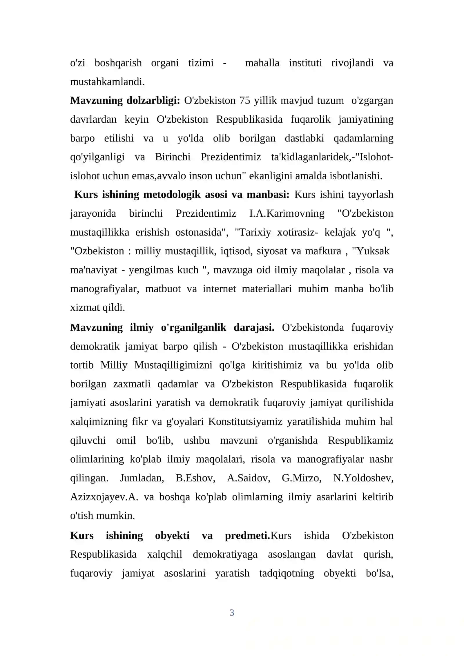 O'zbekiston Respublikasida fuqarolik jamiyatining shakllanishi 3