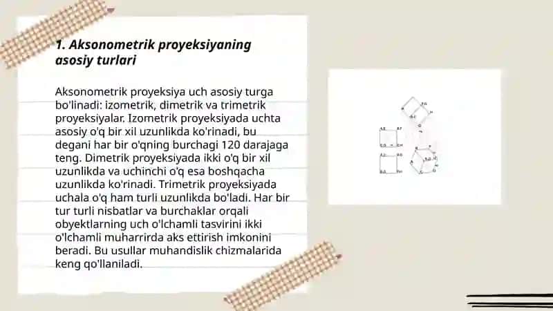 Aksonametrik proyeksiyalar 3