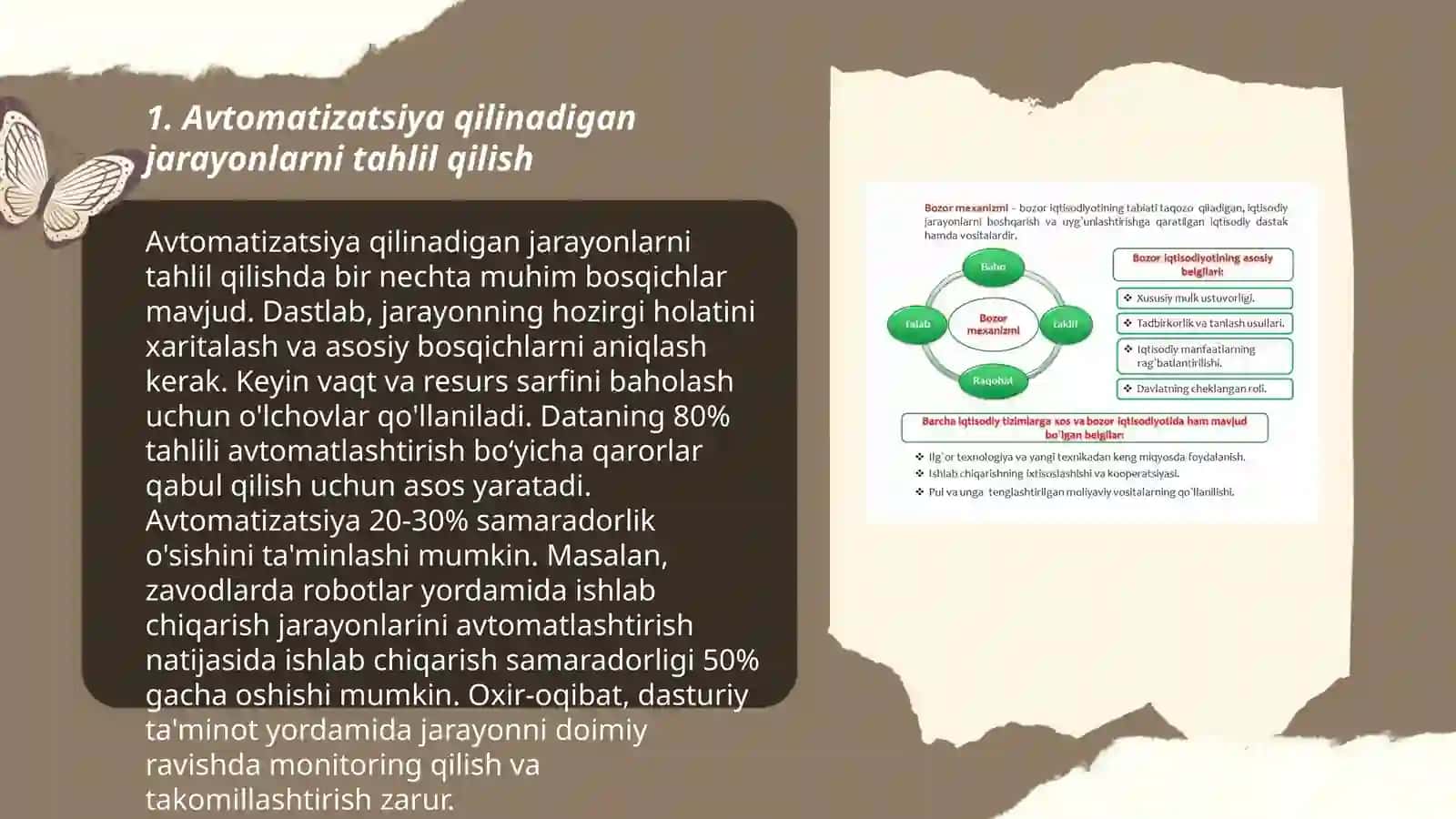 Avtomatizatsiya qilinadigan jarayonlarni tahlil qilish 3