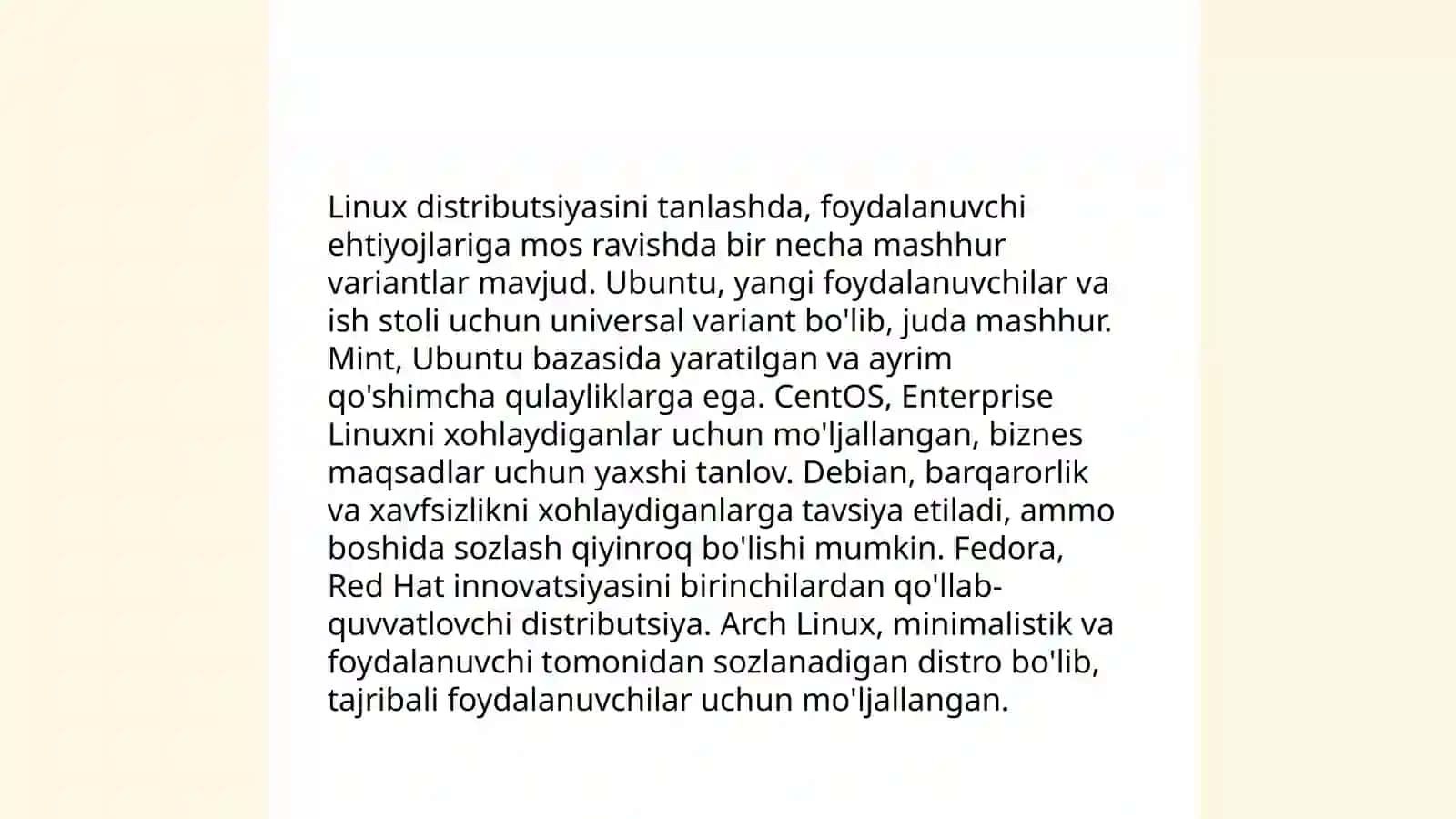 Linux OS oʻrnatish va konfiguratsiyasi Davronova shaxnavoz 3