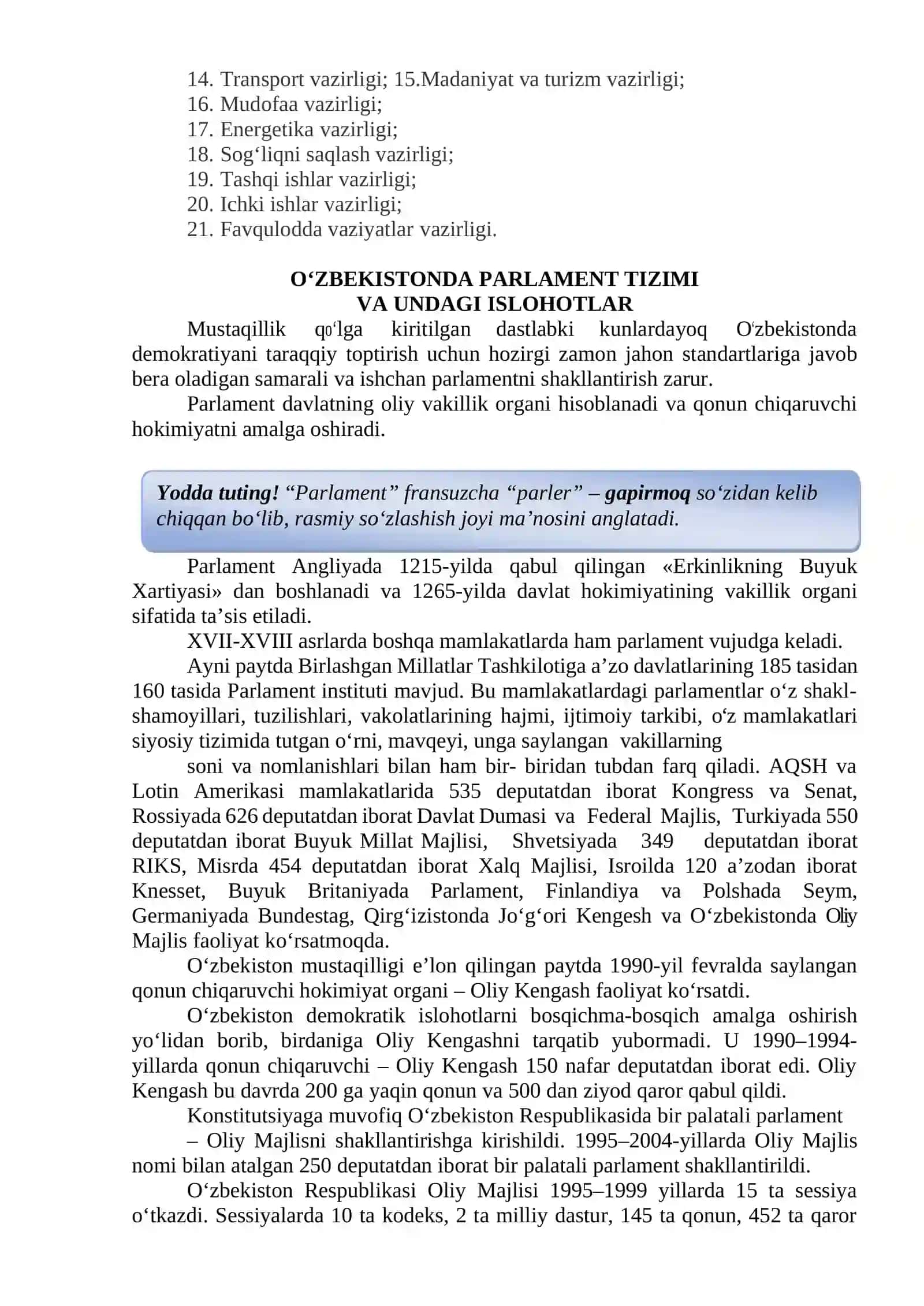 MАVZU. O‘ZBEKISTONDA DEMOKRATIK, FUQAROLIK JAMIYATI ASOSLARINING SHAKLLANISHI, AMALGA OSHIRILGAN SIYOSIY ISLOHOTLAR 3