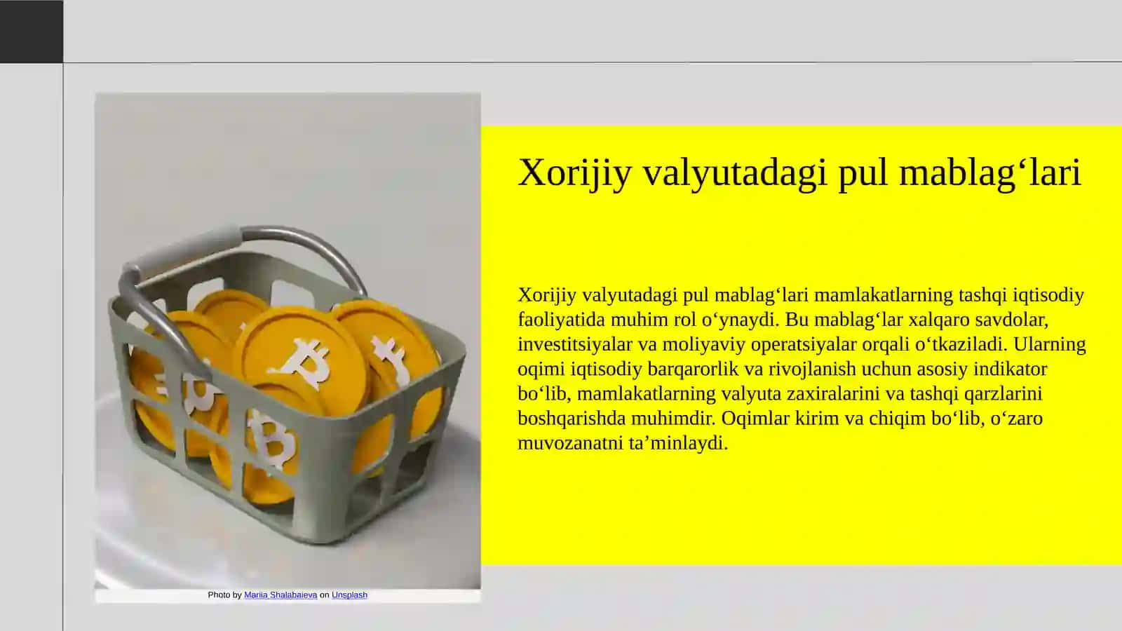 Xorijiy valyutadagi pul mablagʻlari oqimining tahlili 3