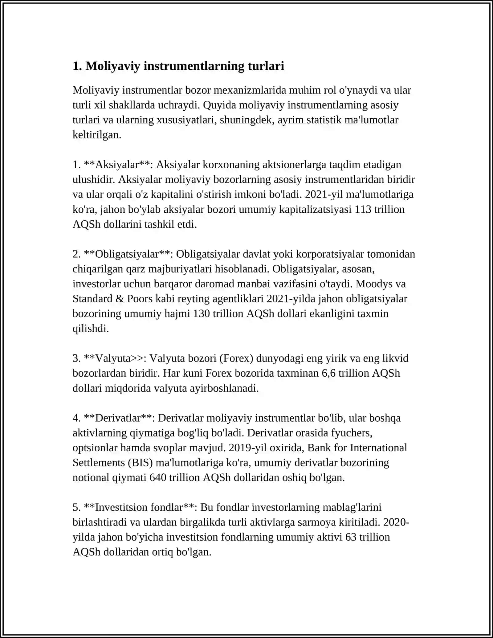 IFRS- 07. MOLIYAVIY INSTRMENTLAR.MALUMOTLARINI YORITIB BERISH 3