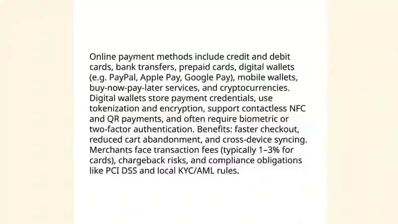 Online Payment Methods and Digital Wallets 3