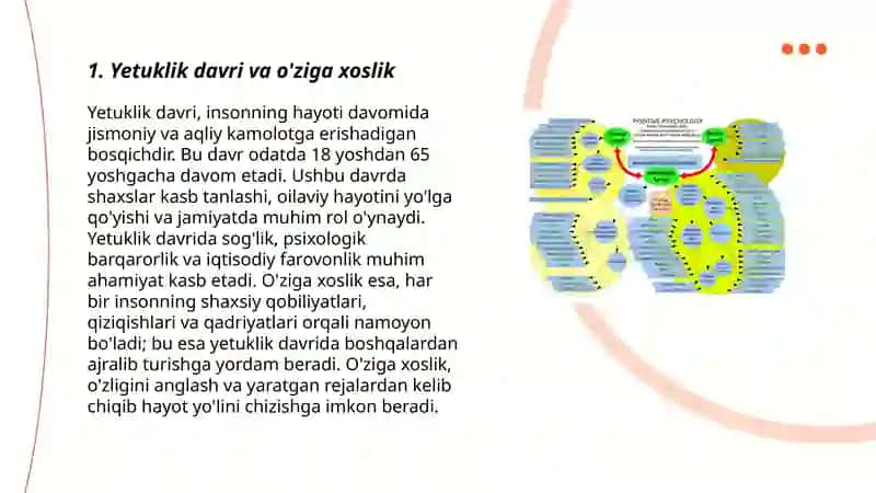 Yetuklik davri psixologiyasi. Gerontopsixologiya 3