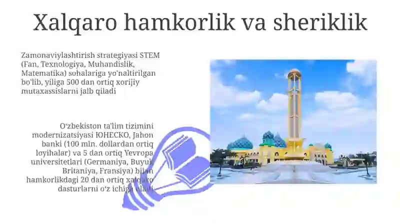Oʻzbekistonda ta'lim tizimini modernizatsiyalash jarayonlari 3