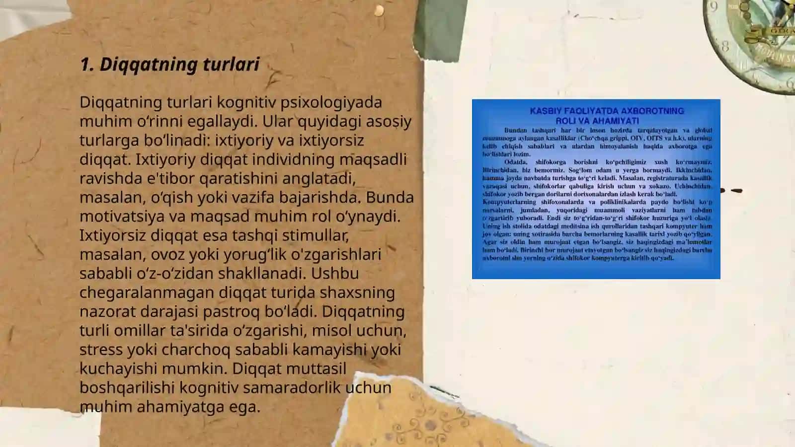 Diqqat va xotiraning psixalogik xususiyatgʻari 3