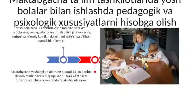 Maktabgacha ta'lim tashkilotlarida kichik yoshdagi bolalar bilan ishlashda pedagogik xususiyatlar 3
