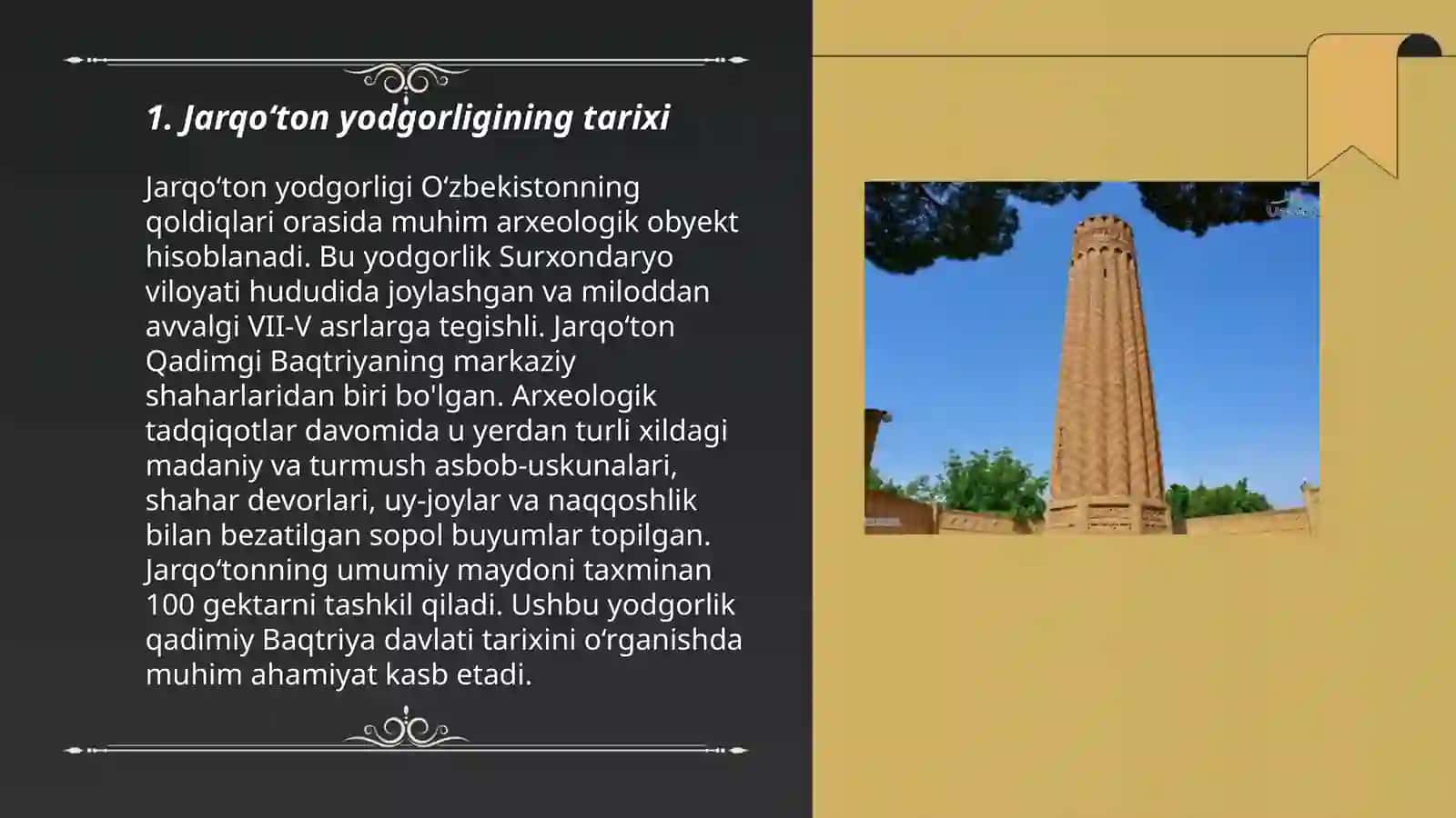 Jarqoʻton yodgorligi 3