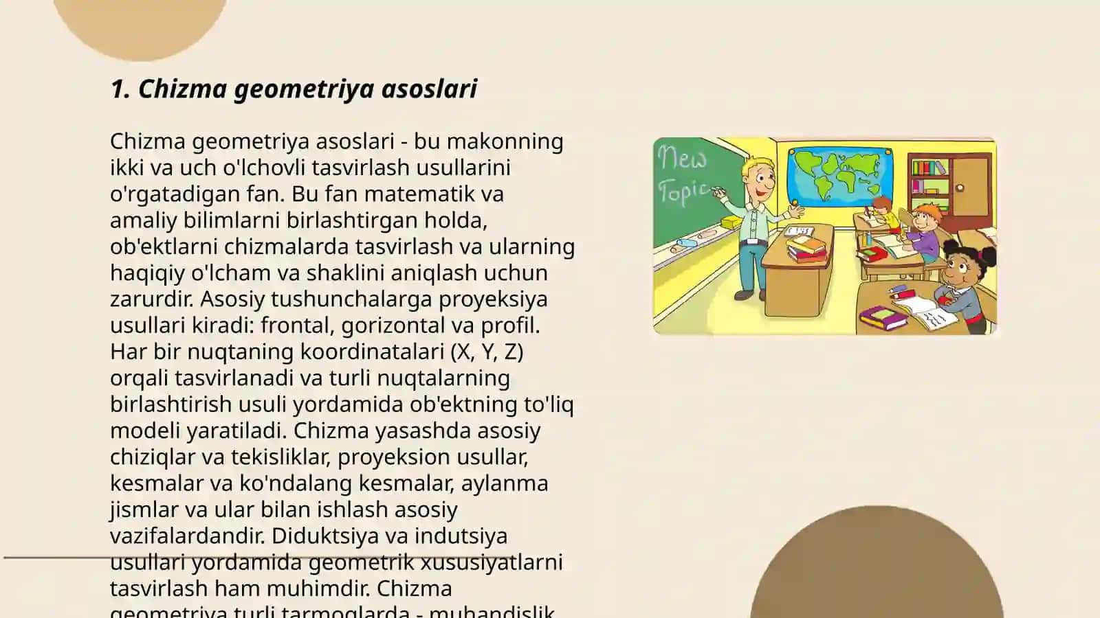 Chizma geometriya asoslari 3