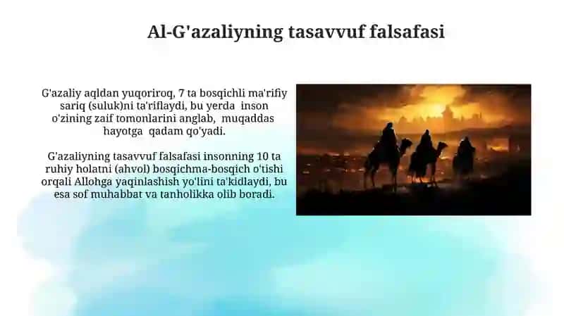 Abu Nasr Farobiy va G'azolliyning falsafa ilmiga oid qarashlari 3