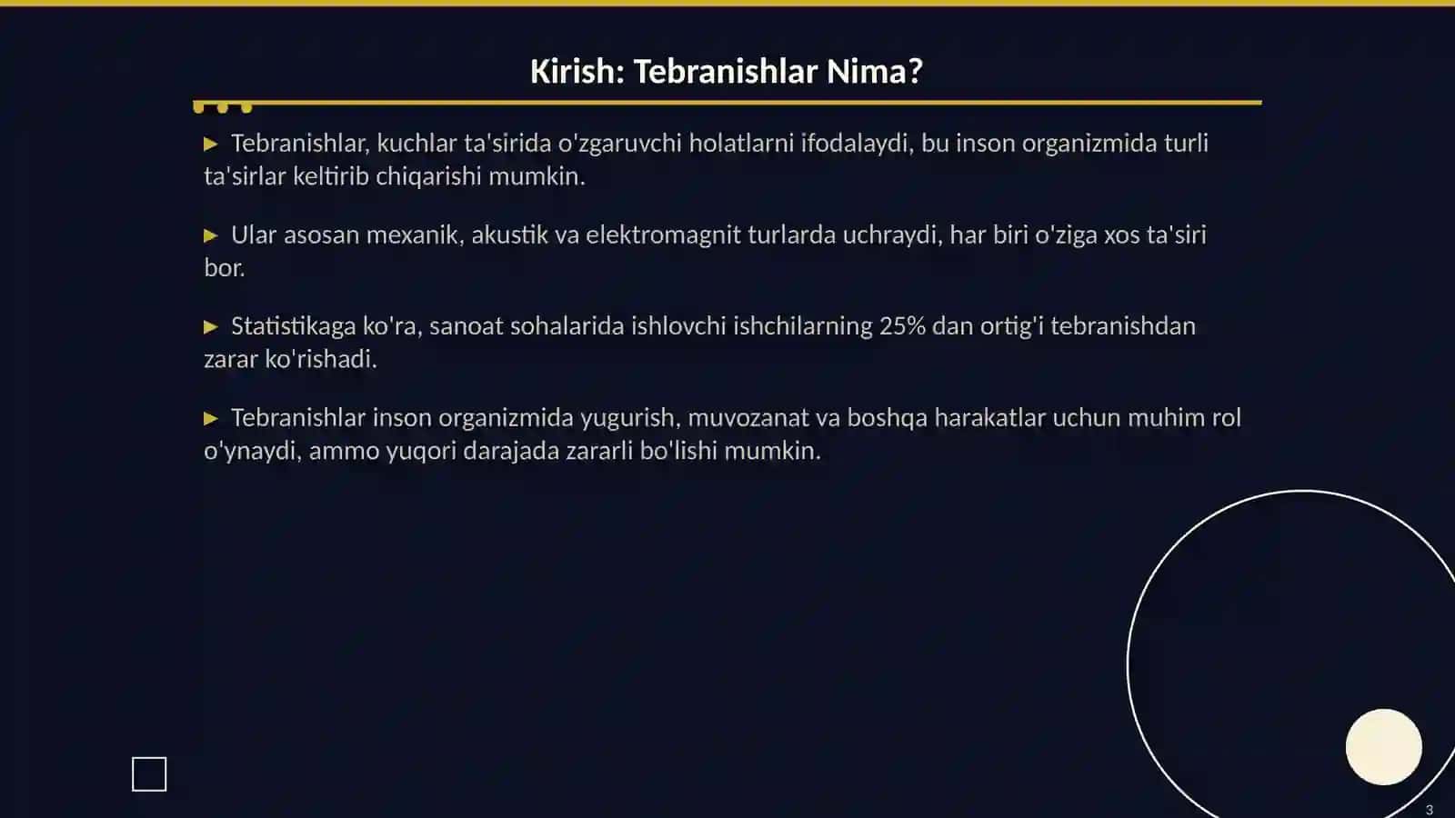 Tebranishlar: Insonga Ta'siri va Kamaytirish Yo'llari 3