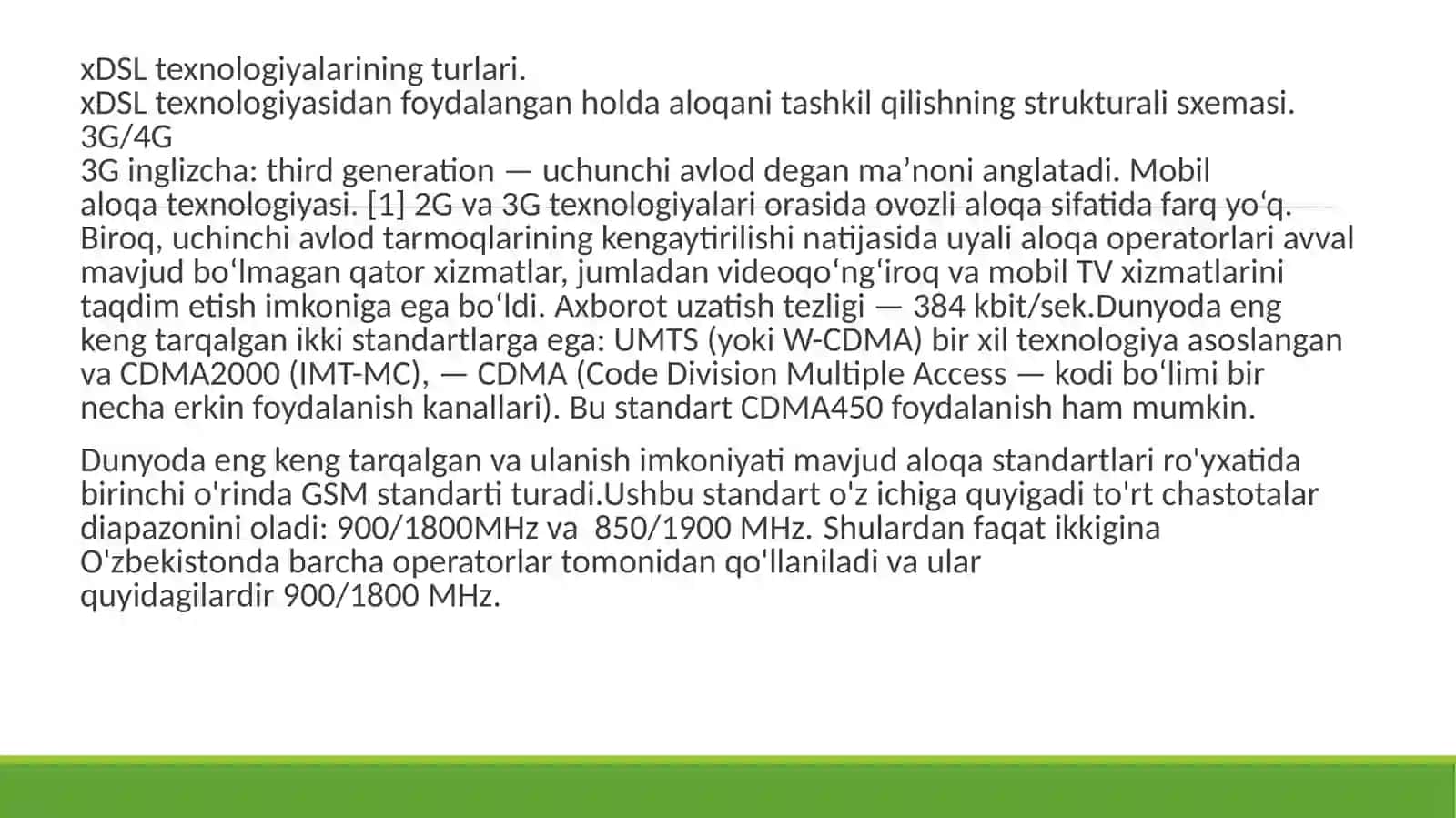 xDSL  abonent  kirish  tarmog‘i  texnologiyasi 3