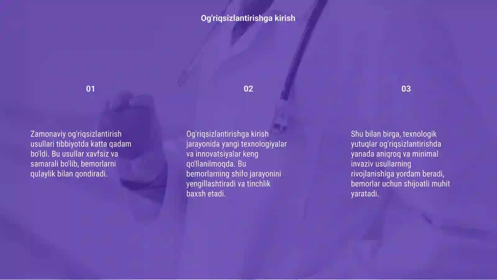 Zamonaviy ogriqsizlantirish usullari 3