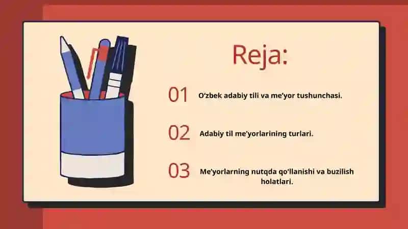 O'zbek adabiy tili me'yorlari. 3