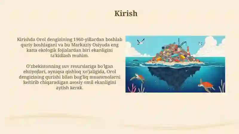 Orol dengizi katastrofasi va mamlakatimiz barqaror rivojlanish muammolari 3