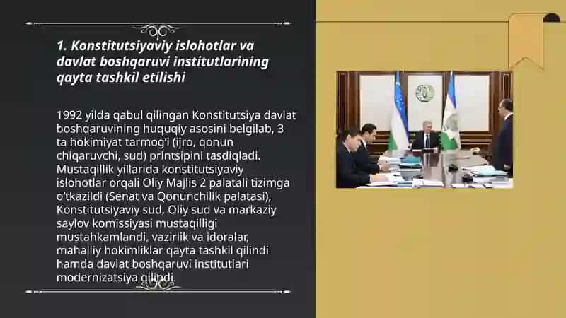 Konstitutsiyaviy islohotlar va davlat boshqaruvi institutlarining qayta tashkil etilishi 3