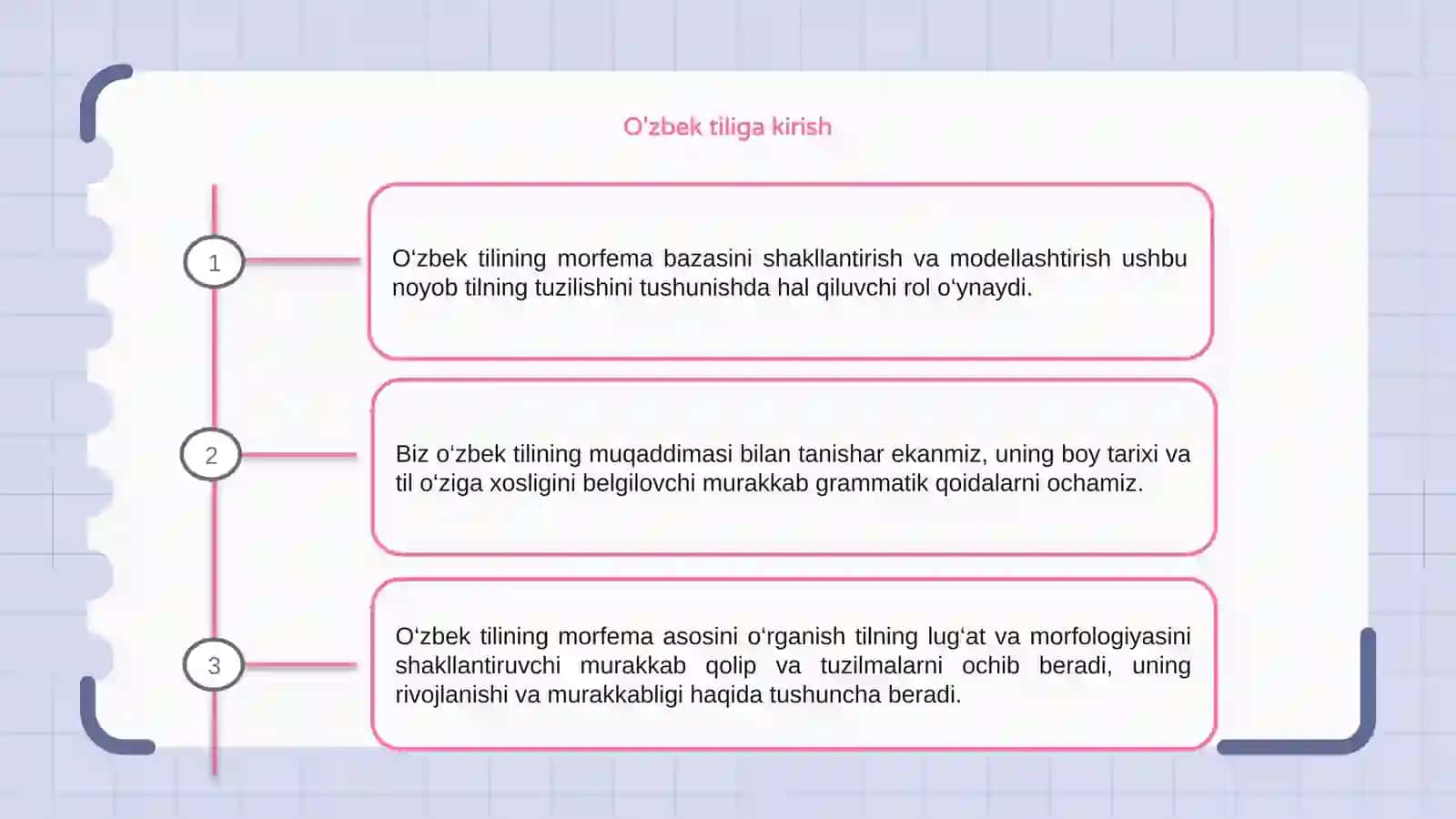 Oʻzbek tilining morfemalar bazasini shakllantirish va modellashtirish 3