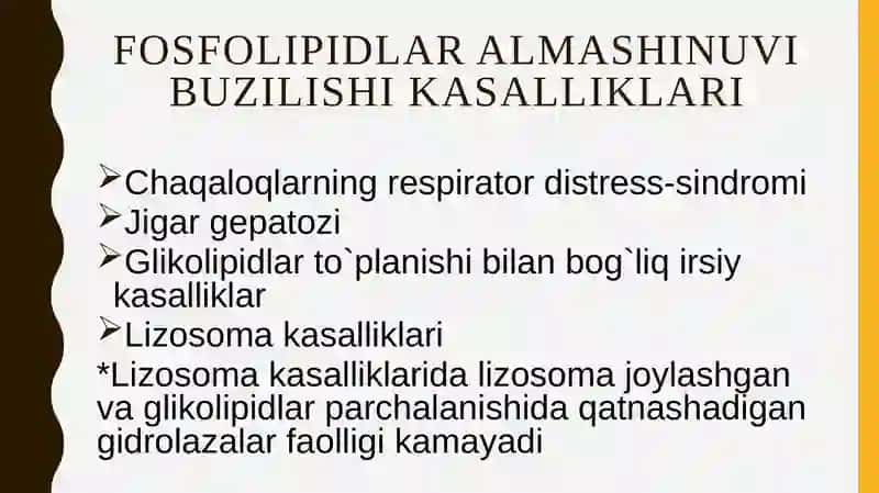fosfolipidlar almashinuvi buzilishi 3