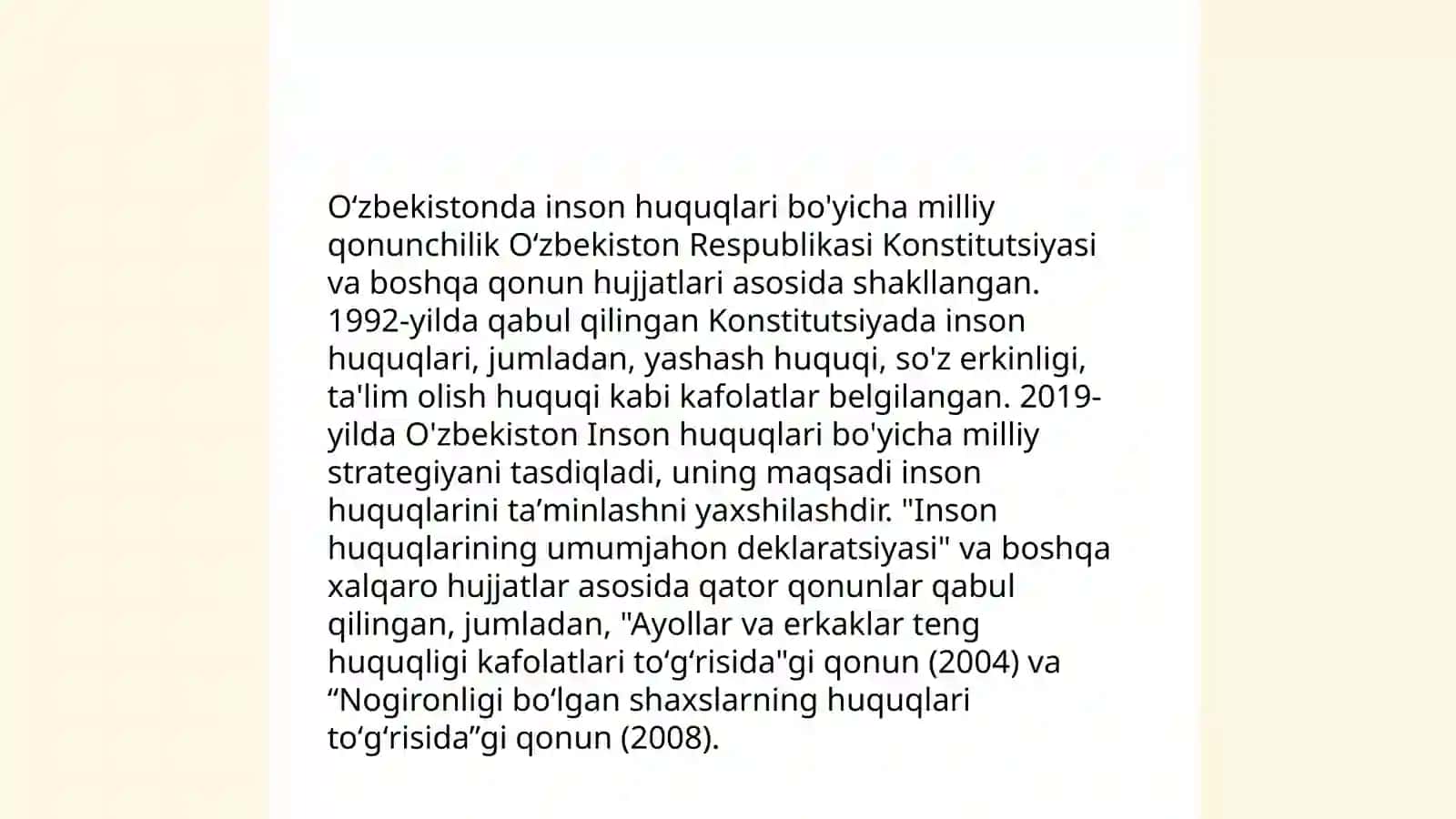 Inson haq-huquqlari va erkinliklar 3