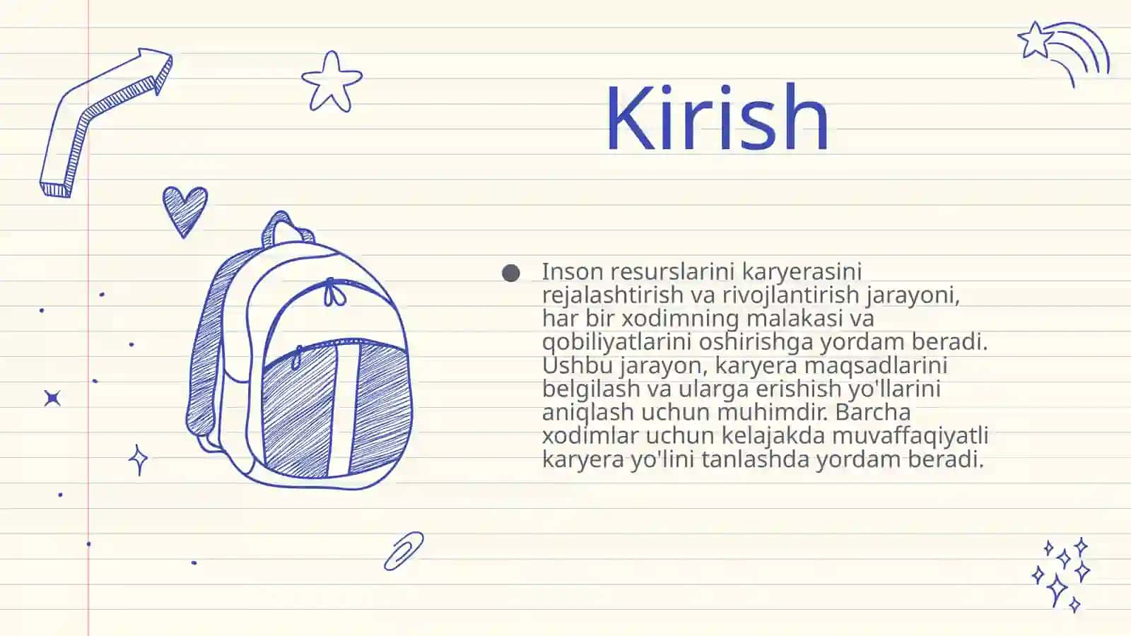 INSON RESURSLARINI KARYERASINIREJALASHTIRISH VA RIVOJLANTIRISH 3