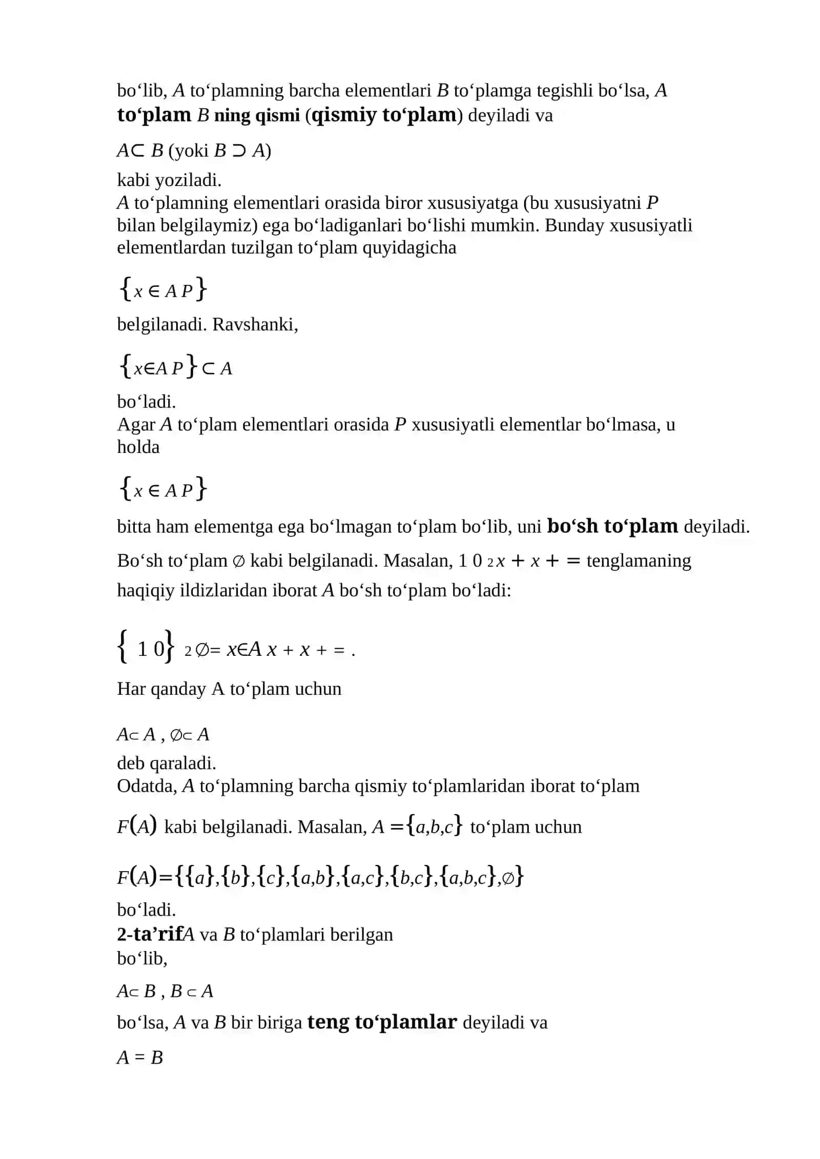Chiziqli algebra va analitik geometriya 3